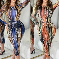 Women Sexy Long Sleeve Printed Dress -Deals Toggenix Store 2d868c1526cbc73b