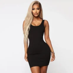 Summer Women's Sexy Tight Fitting Sleeveless Round Neck Dress 25 Summer Women's Sexy Tight Fitting Sleeveless Round Neck Dress -Deals Toggenix Store 303cd3e513763521