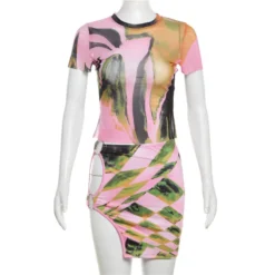 Women Short-sleeved Printed Sexy Top And Mini Skirt Two-piece Set 28 Women Short-sleeved Printed Sexy Top And Mini Skirt Two-piece Set -Deals Toggenix Store 306b821b06688c6e