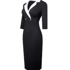 Fashion Women Chic Elegant Suit Skirt Button Patchwork Dress 25 Fashion Women Chic Elegant Suit Skirt Button Patchwork Dress -Deals Toggenix Store 307d433de9953f52