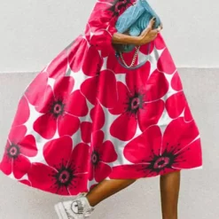 Women's Spring Casual Round Neck Loose Waist Printed Long Sleeve Dress 19 Women's Spring Casual Round Neck Loose Waist Printed Long Sleeve Dress -Deals Toggenix Store 32333bd1cd57bf57