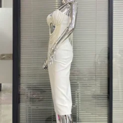 Gorgeous Beaded Sexy Cutout Strap Elegant Chic White Bandage Evening Gown 30 Gorgeous Beaded Sexy Cutout Strap Elegant Chic White Bandage Evening Gown -Deals Toggenix Store 33345e3dd668dbdd