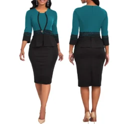 Sexy Fashion Lace Patchwork Three Quarter Sleeve Women's Dress 13 Sexy Fashion Lace Patchwork Three Quarter Sleeve Women's Dress -Deals Toggenix Store 34204682f0f50eb9