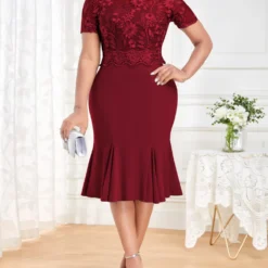 Plus Size Women Embroidered Patchwork Dress -Deals Toggenix Store 354ba5c97ad26be9