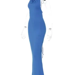 Women's Halter Neck Sexy Low Back Sleeveless Long Dress -Deals Toggenix Store 358000aa2098d0ef