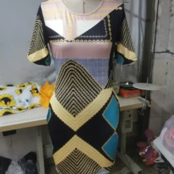 Women Pocket Print Short Sleeve Dress -Deals Toggenix Store 358e12aee0f4da5a