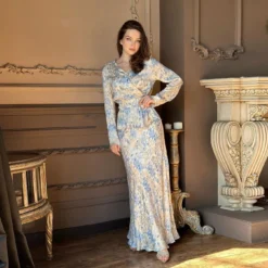 Women's Spring Summer Fashionable Printed Shirt Skirt Casual Two Piece Set