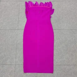 Fashion Dress Strapless Feather Chic Bandage Dress Women -Deals Toggenix Store 370cb143baffd5d0