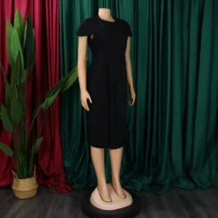 Ladies Africa Summer Elegant Short Sleeve Bodycon Dress 22 Ladies Africa Summer Elegant Short Sleeve Bodycon Dress -Deals Toggenix Store 39534183441926f8