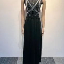 Sexy Beaded See-Through Low Back Mesh Bodysuit Slit Skirt Two-Piece Set -Deals Toggenix Store 3b4a107c5e629f13