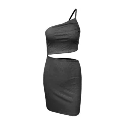 Women Summer Cut Out One Shoulder Bodycon Dress -Deals Toggenix Store 3dbd5a7dc0a37263