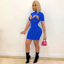 Women's Sexy Tight Fitting Mock Neck Outdoor Wear Nightclub Dress -Deals Toggenix Store 3e12926328549b04