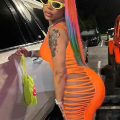 Summer Women Solid Sexy Side Cross Hollow Dress 15 Summer Women Solid Sexy Side Cross Hollow Dress -Deals Toggenix Store 3ee5ef97a61c0d01