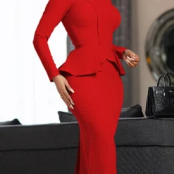 Plus Size African Women Long Sleeve Elegant Ruffle Dress 24 Plus Size African Women Long Sleeve Elegant Ruffle Dress -Deals Toggenix Store 3f9cf2d73db1cfe4