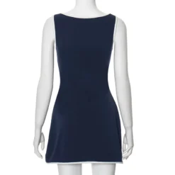 Women's Summer Comfortable Square Neck Sleeveless High Waist Short Dress