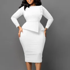 Spring Chic Slim Pencil Skirt Fashion Bodycon Africa Plus Size Dress 30 Spring Chic Slim Pencil Skirt Fashion Bodycon Africa Plus Size Dress -Deals Toggenix Store 42eca449f4188a9e