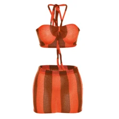 Summer Women's Sexy Hollow Contrast Color Strapless Tank Top High Waist Bodycon See-Through Skirt Set 34 Summer Women's Sexy Hollow Contrast Color Strapless Tank Top High Waist Bodycon See-Through Skirt Set -Deals Toggenix Store 42f0e0de2795f224