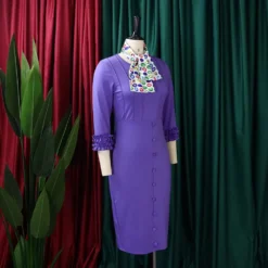 Women Fall Long Sleeve Solid Color Slit Scarf Bodycon Dress -Deals Toggenix Store 43e89a0a668a7f29