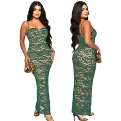 Women's Sexy Lace Strap Long Dress -Deals Toggenix Store 44299c0734453e6f