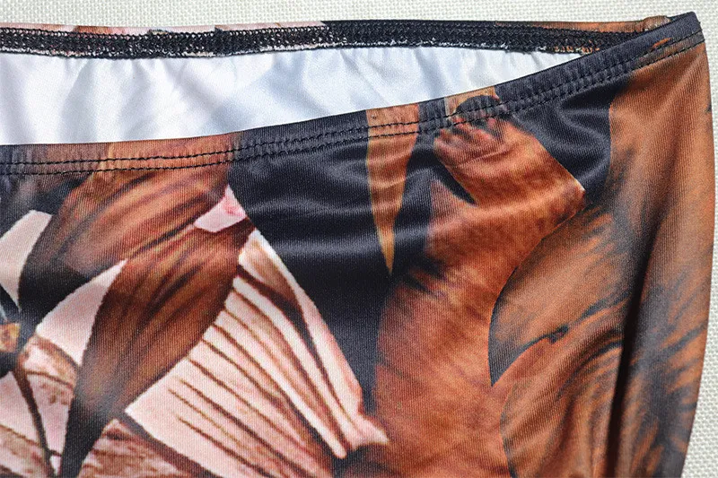 Women's Fashion Print Sexy Strapless Low Back Slit Dress 11 Women's Fashion Print Sexy Strapless Low Back Slit Dress - Image 11