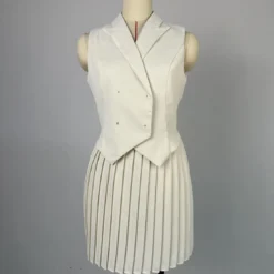 Women Summer Turndown Collar Irregular Top And Pleated Skirt Casual Two-piece Set -Deals Toggenix Store 448fc548a59cf6a0