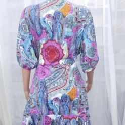 Fall Bat Sleeves V-Neck Hem Irregular Dress -Deals Toggenix Store 44e5dcc437fb115c