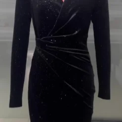 Women Formal Party Velvet Slit Dress -Deals Toggenix Store 4509b0a267588b38