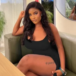 Women Solid Sexy Sleeveless Suspender Flower Bodycon Irregular Dress -Deals Toggenix Store 47b31af0d99e3d21