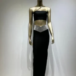Women Sexy Strapless Crop Top And High Waisted Skirt Two-Piece Set 36 Women Sexy Strapless Crop Top And High Waisted Skirt Two-Piece Set -Deals Toggenix Store 480eff1a8777e735