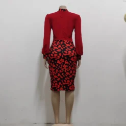 Sexy Fashion Printed V-Neck Cropped Sleeve Women's Dress -Deals Toggenix Store 48b12709a8ad4312