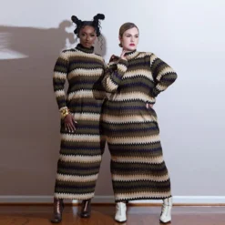 Spring Turtleneck Stripe Print Long-Sleeved Dress -Deals Toggenix Store 4a1f4a011a127da8