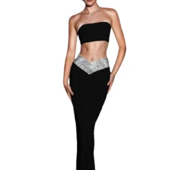 Women Sexy Strapless Crop Top And High Waisted Skirt Two-Piece Set 38 Women Sexy Strapless Crop Top And High Waisted Skirt Two-Piece Set -Deals Toggenix Store 4b12a269ff7641ec