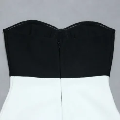 Spring Strapless Tight Fitting Dress Black & White Patchwork Bandage Dress Chic Diamond-Encrusted Dress 24 Spring Strapless Tight Fitting Dress Black & White Patchwork Bandage Dress Chic Diamond-Encrusted Dress -Deals Toggenix Store 4b4b7ba4e7777359