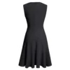 Summer Women's Elegant Sleeveless Career Mid Waist Dress