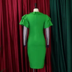 Women'S Fall/Winter Mesh And Pleated Plus Size Ol Chic Career Dress -Deals Toggenix Store 5112743880ed1ba1