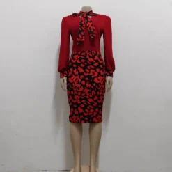 Sexy Fashion Printed V-Neck Cropped Sleeve Women's Dress -Deals Toggenix Store 54eb4710a742e11c