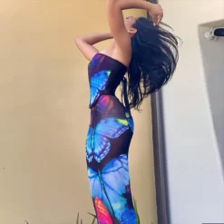 Women Fall Print Off Shoulder Slim Top+ Skirt Two-Piece -Deals Toggenix Store 56e29ca284aa389d