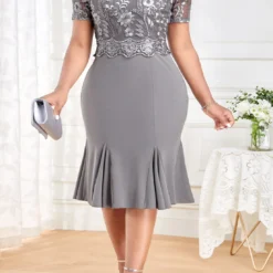 Plus Size Women Embroidered Patchwork Dress -Deals Toggenix Store 5769b17ad5506ad6