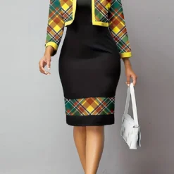 Women Sexy Strap Dress Cardigan Two-piece Set Bodycon Jacket Two-piece Set -Deals Toggenix Store 5828b909c03b1854