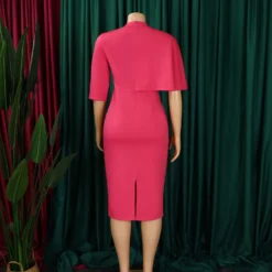 Women Solid Bodycon Professional African Dress -Deals Toggenix Store 5b58cd351492c3ee