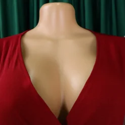 Women Summer Mesh Flocked Puff Sleeves V-neck Bodycon Dress -Deals Toggenix Store 5dbaac66873c66ca