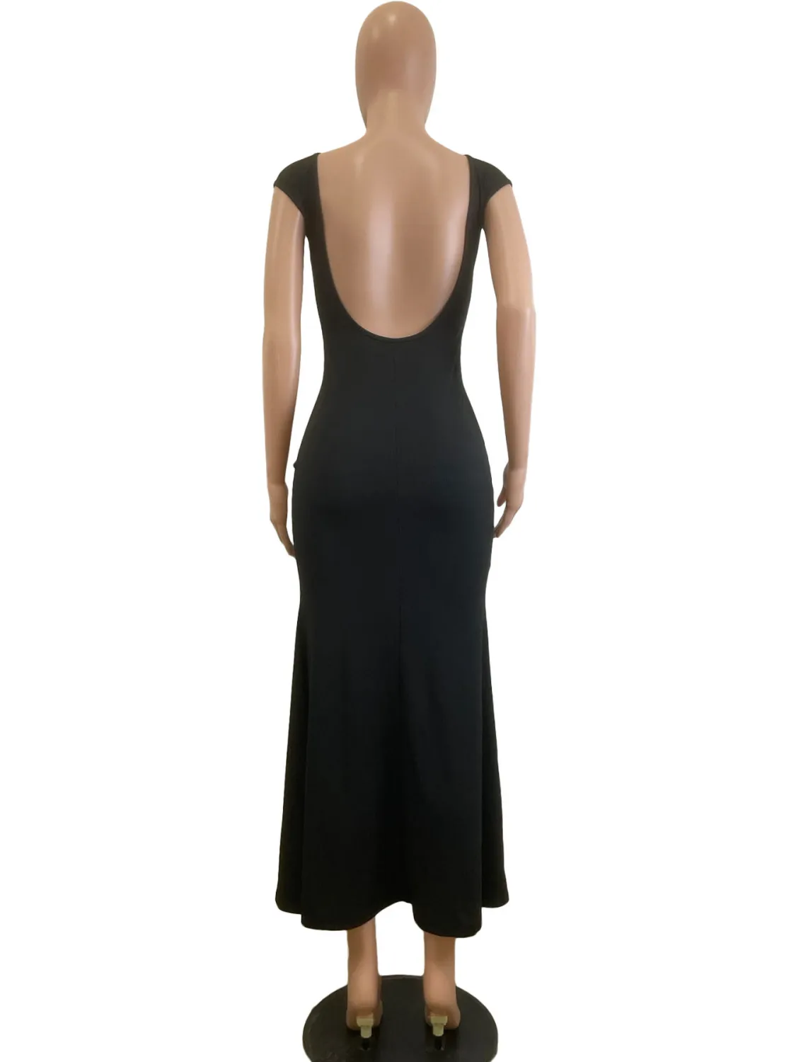 Women's Spring And Autumn Fashion Sexy Hollow Low Back Slim Bodycon Dress 12 Women's Spring And Autumn Fashion Sexy Hollow Low Back Slim Bodycon Dress - Image 12