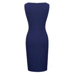 Women Round Neck Sleeveless Button Dress -Deals Toggenix Store 5f327a5b09ec6647