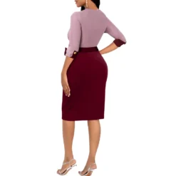 Sexy Fashion Two-Tone Patchwork Women's Dress -Deals Toggenix Store 5fff6217594274a2