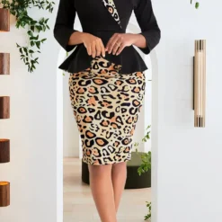 Sexy Fashionable Digital Printed Three-Quarter Sleeve V-Neck Women's Dress -Deals Toggenix Store 60e7532e27dd7d32