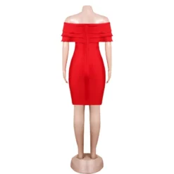 The Red Dress High Sense Party Off Shoulder Bandage Dress 25 The Red Dress High Sense Party Off Shoulder Bandage Dress -Deals Toggenix Store 63f7f1ba501b02d7