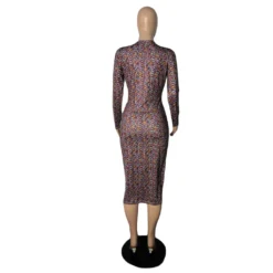 Women's Tight Fitting Sexy Print Women's Dress -Deals Toggenix Store 655e8f28465b68d5