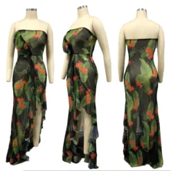 Women Sexy Ruffle Print Beach Dress -Deals Toggenix Store 65d24ee7527f6bf4