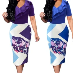 Women's Summer Tight Fitting Ruffles Casual Dress -Deals Toggenix Store 669e2c4f763ee0e1