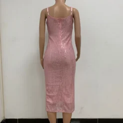 Summer Women's Sleeveless Low Back Straps Sequin Party Dress -Deals Toggenix Store 68004d938383084b